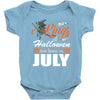 Halloween Kings Are Born In July Baby Bodysuit