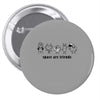 space are friends black Pin-back button