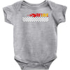 Fire White Baby Bodysuit