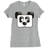 panda pixel Ladies Fitted T-Shirt
