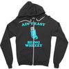 ain't easy being wheezy Zipper Hoodie
