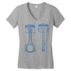 sketch of piston Women's V-Neck T-Shirt
