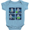 saving the world, one small step at a time Baby Onesie