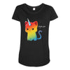 the magical kittencorn Maternity Scoop Neck T-shirt