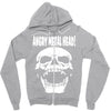 angry metal head Zipper Hoodie