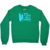 save a wave ride a surfer Crewneck Sweatshirt