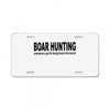 boar hunting tex License Plate