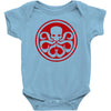 red skull logo avengers marvel comics gift Baby Onesie