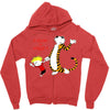 calvin hobbes Zipper Hoodie