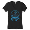 alien up Women's V-Neck T-Shirt