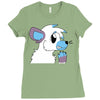 arctic fox adopt Ladies Fitted T-Shirt