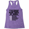 always give 100 percent Racerback Tank