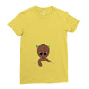 Baby Groot Ladies Fitted T-Shirt