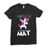 UNICORN ARE BORN IN MAY Ladies Fitted T-Shirt