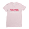 i'm a writer what's your superpower Ladies Fitted T-Shirt