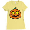 crazy pumpkin Ladies Fitted T-Shirt