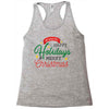 we wish you happy holidays &amp; merry christmas Racerback Tank