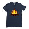fire Ladies Fitted T-Shirt