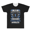 Never Underestimate the Strength of a Stomach Cancer Warrior All Over Men's T-shirt