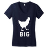 big cock Women's V-Neck T-Shirt