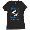 Uncle is my Name Fishing Is My Game Ladies Fitted T-Shirt