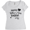 Happy First Father's Day Daddy Women's Triblend Scoop T-shirt