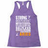Strong Independent Motivated Aries Racerback Tank