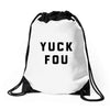 yuck fou Drawstring Bags