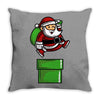 santa jumps Throw Pillow