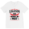 Legends Are Born In May V-Neck Tee