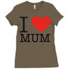 i love mum Ladies Fitted T-Shirt