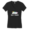 Unicorn Says Not Today Women's V-Neck T-Shirt