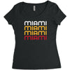 miami Women's Triblend Scoop T-shirt