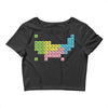 periodic table of america Crop Top