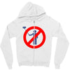 no selfie sticks girls Zipper Hoodie