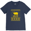 ugly sweater party beer bear funny V-Neck Tee