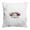 May Peeking Out Baby Boy Throw Pillow