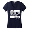Rooting for Everybody Women's V-Neck T-Shirt
