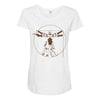 vitruvian robot Maternity Scoop Neck T-shirt