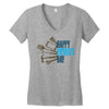 happy father&rsquo;s day Women's V-Neck T-Shirt
