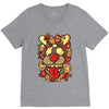 deer and monster V-Neck Tee
