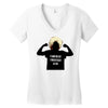khabib nurmagomedov silouhette Women's V-Neck T-Shirt