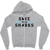 Save The Sharks Zipper Hoodie