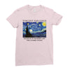 Vincent Van Gogh The Starry Night Ladies Fitted T-Shirt