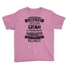 Super Cool Gran Of A Freaking Awesome Granddaughter Youth Tee