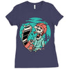 skullchain saw Ladies Fitted T-Shirt
