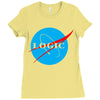 logic nasa Ladies Fitted T-Shirt