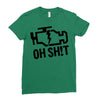 oh sh!t Ladies Fitted T-Shirt