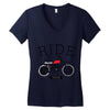 ride and shine Women's V-Neck T-Shirt
