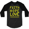 faith, hope and love 3/4 Sleeve Shirt